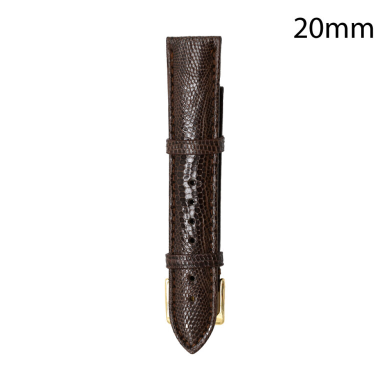 CORREA PIEL MARRÓN OSCURO COÍMBRA 20 MM