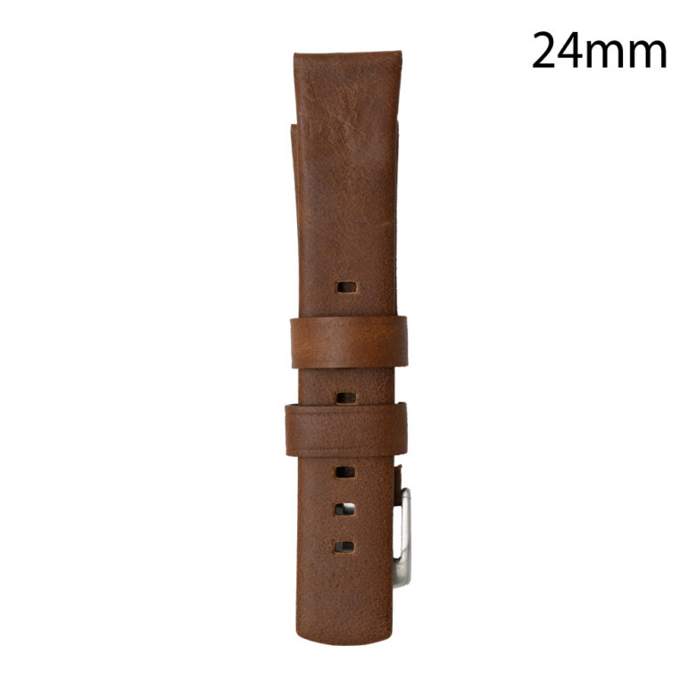 CORREA PIEL MARRÓN GERONA 24 MM