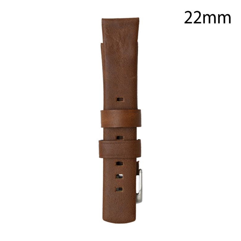 RJ70205 CORREA PIEL MARRÓN GERONA 22 MM