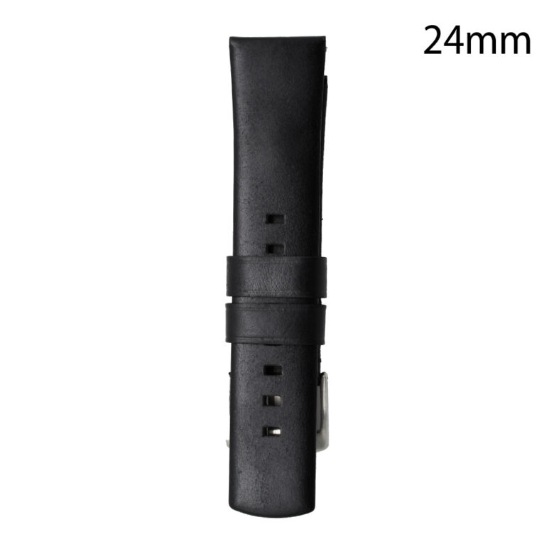 RJ70206 CORREA PIEL NEGRA GERONA 24MM