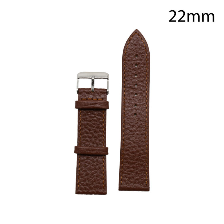 RJ70224_ CORREA PIEL MARRON CLARO HUESCA 22 MM