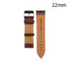 RJ70224__ CORREA PIEL MARRON CLARO HUESCA 22 MM