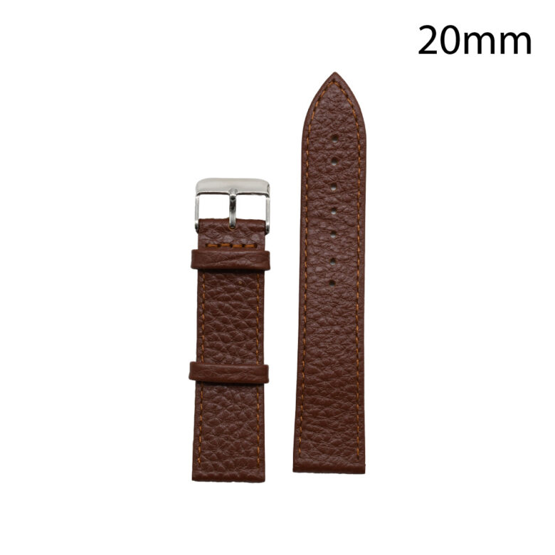 RJ70225_ CORREA PIEL MARRON CLARO HUESCA 20 MM