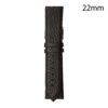 RJ70229 CORREA PIEL MARRON OSCURO HUESCA 22 MM