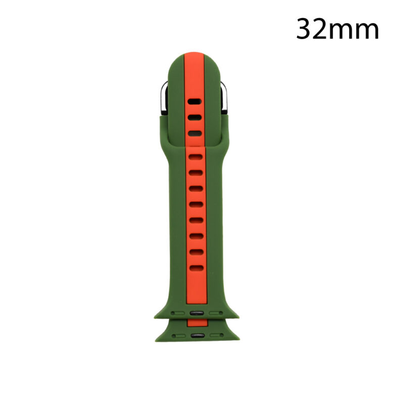 CORREA SMART SILICONA VERDE-ROJA TEXAS 32MM
