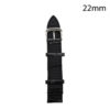 RJ70159 CORREA PIEL NEGRA A CORUÑA 22MM