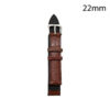 RJ70162 CORREA PIEL MARRON OSCURA A CORUÑA 22MM