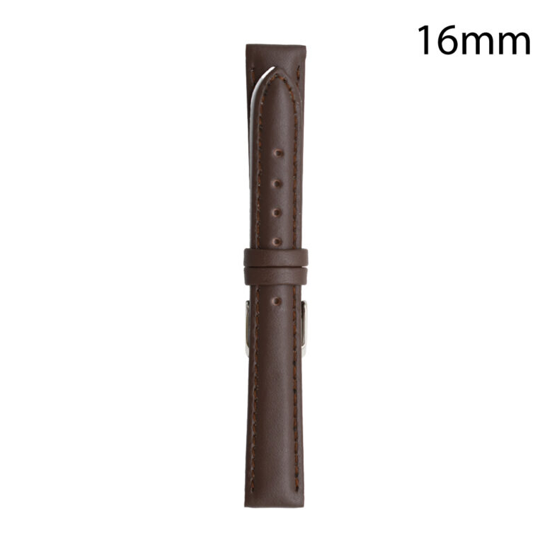 RJ70164 CORREA PIEL MARRON OSCURO ALMERIA 16MM