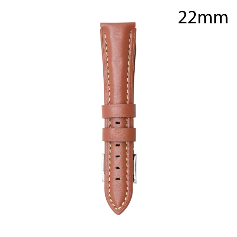 CORREA PIEL MARRÓN CLARO BILBAO 22MM