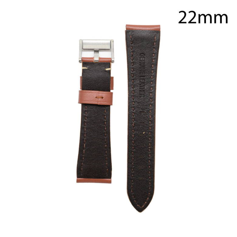 CORREA PIEL MARRÓN CLARO BILBAO 22MM