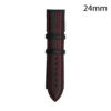 CORREA PIEL NEGRA COST.ROJA CADIZ 24 MM