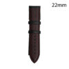 CORREA PIEL NEGRA COST.ROJA CADIZ 22 MM